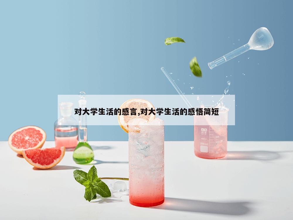 对大学生活的感言,对大学生活的感悟简短