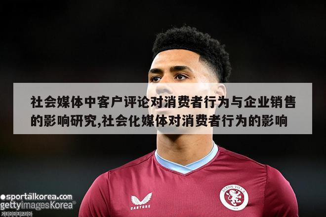 社会媒体中客户评论对消费者行为与企业销售的影响研究,社会化媒体对消费者行为的影响